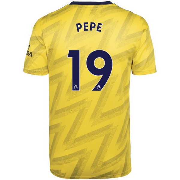 Camiseta Arsenal NO.19 Pepe Segunda equipo 2019-20 Amarillo